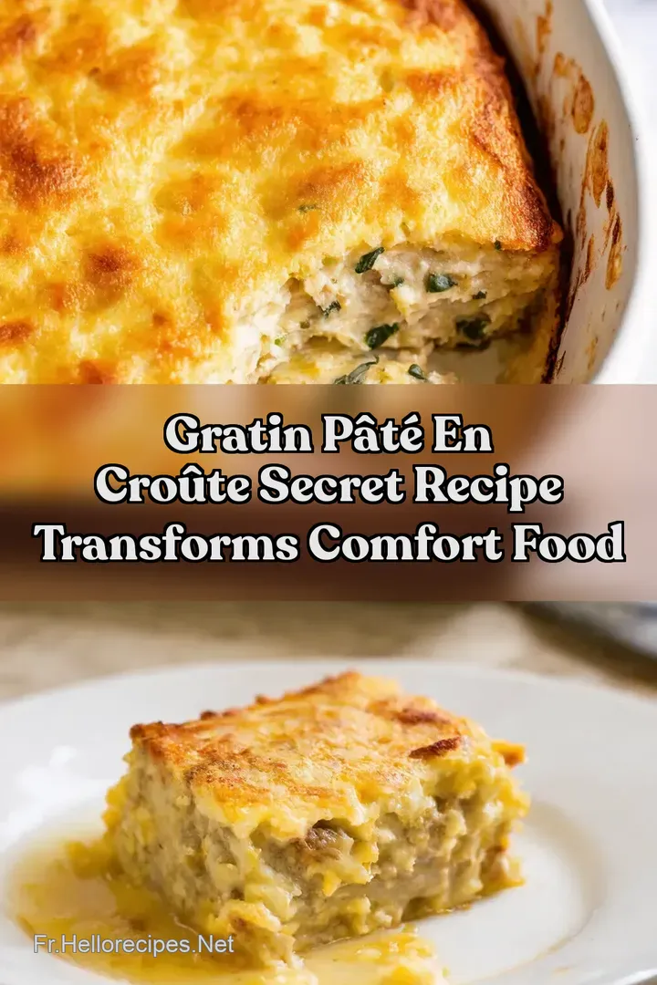Gratin Pâté en Croûte Secret Recipe Transforms Comfort Food : ÉPINGLER POUR PLUS TARD Gratin Pâté en Croûte Secret Recipe Transforms Comfort Food