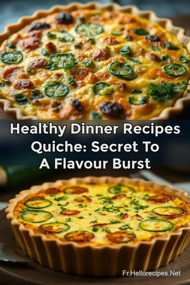 Healthy Dinner Recipes Quiche: Secret To A Flavour Burst : ÉPINGLER POUR PLUS TARD Healthy Dinner Recipes Quiche: Secret To A Flavour Burst