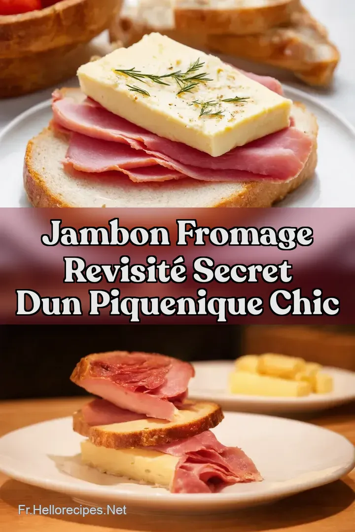 Jambon Fromage Revisit&eacute; Secret dun PiqueNique Chic