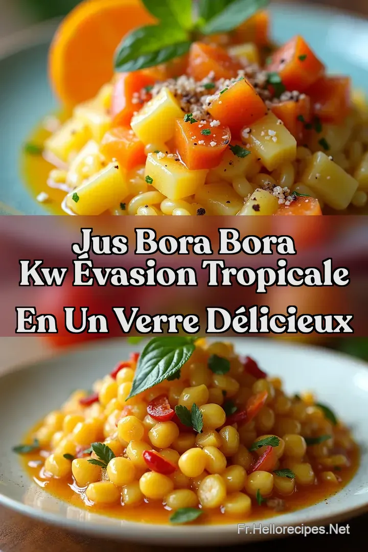 Jus Bora Bora kw &Eacute;vasion Tropicale en Un Verre D&eacute;licieux