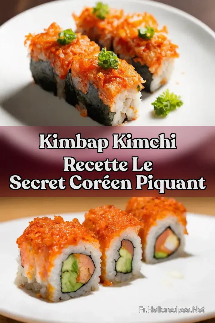 Kimbap Kimchi Recette Le Secret Cor&eacute;en Piquant