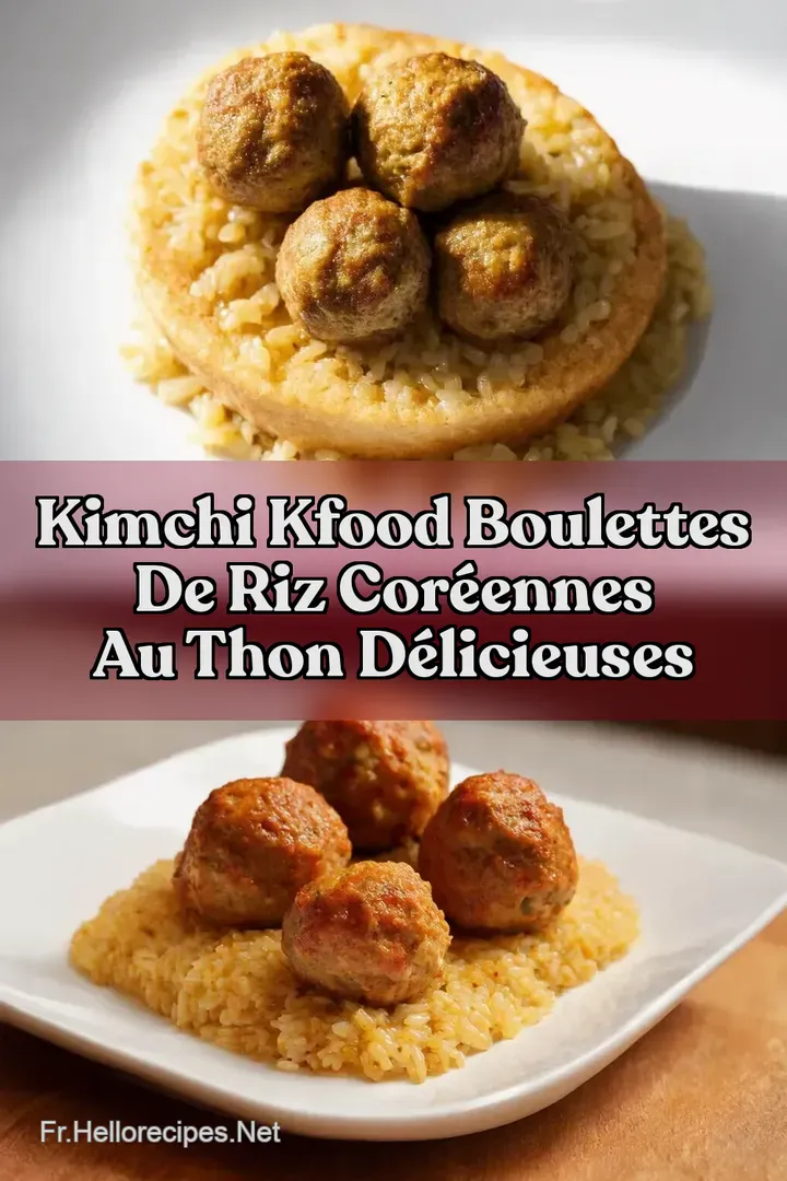 Kimchi KFood Boulettes de Riz Cor&eacute;ennes au Thon D&Eacute;LICIEUSES