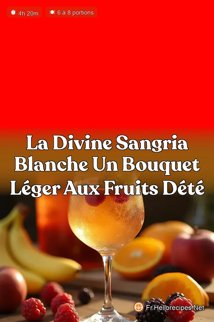 La Divine Sangria Blanche Un Bouquet Léger aux Fruits dÉté