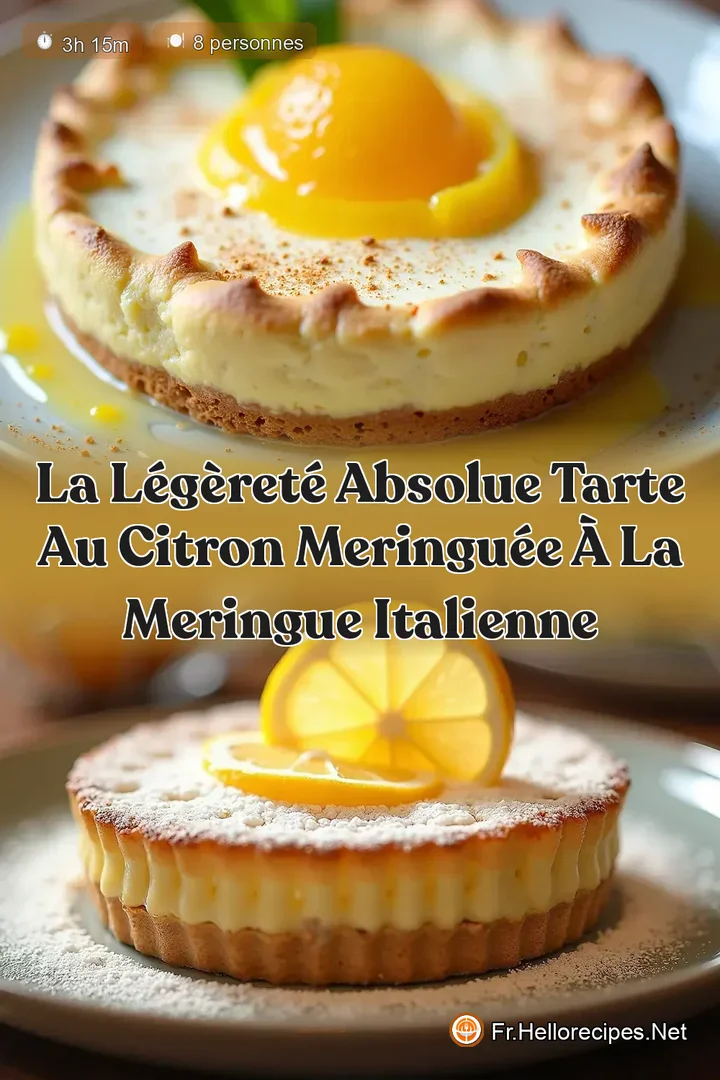 La Légèreté Absolue Tarte au Citron Meringuée à la Meringue Italienne