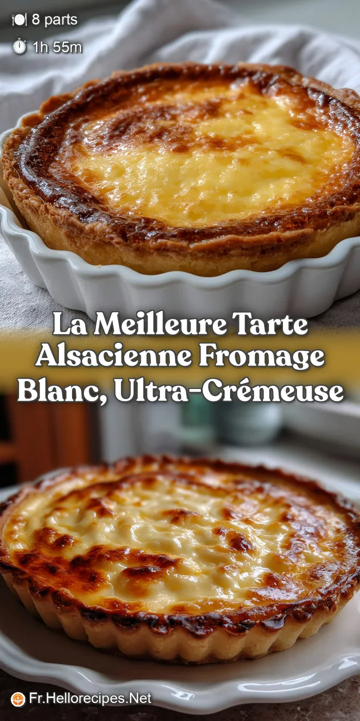 La meilleure Tarte Alsacienne Fromage Blanc ultra-cr&eacute;meuse
