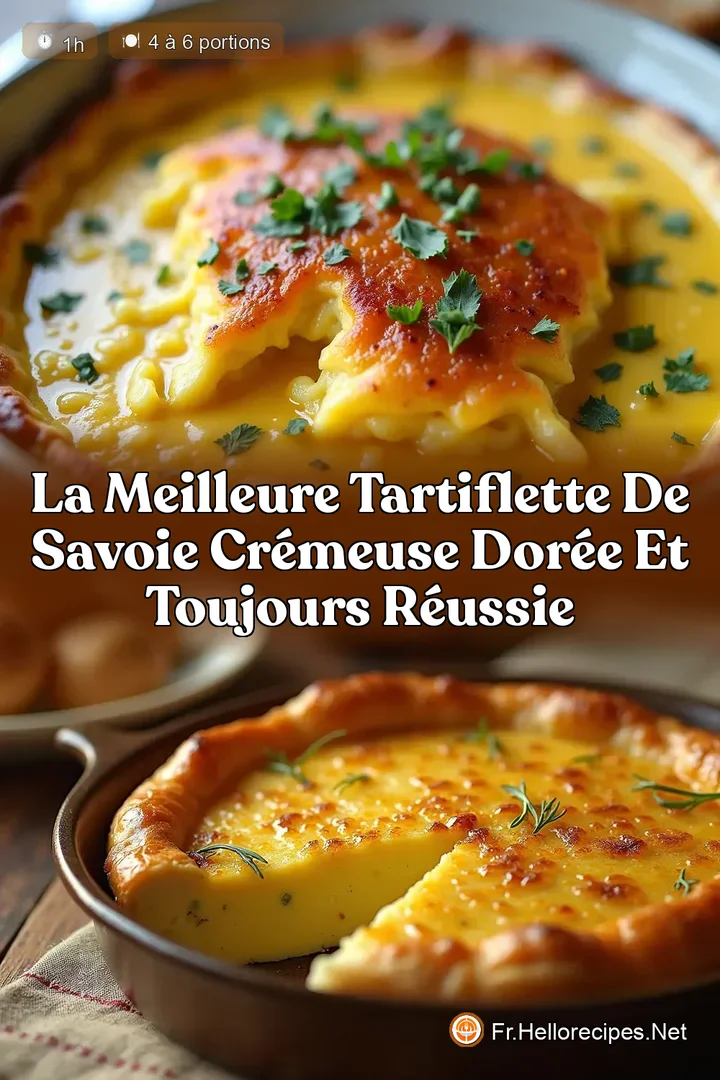 La Meilleure Tartiflette de Savoie Crémeuse Dorée et Toujours Réussie