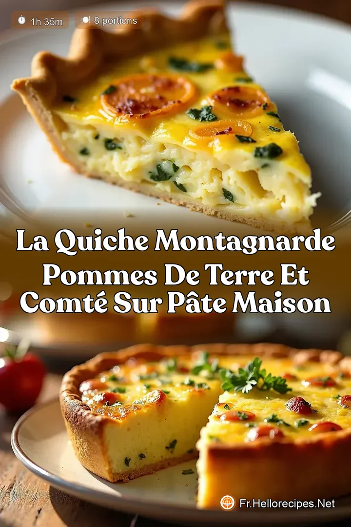 La Quiche Montagnarde Pommes de Terre et Comté sur Pâte Maison