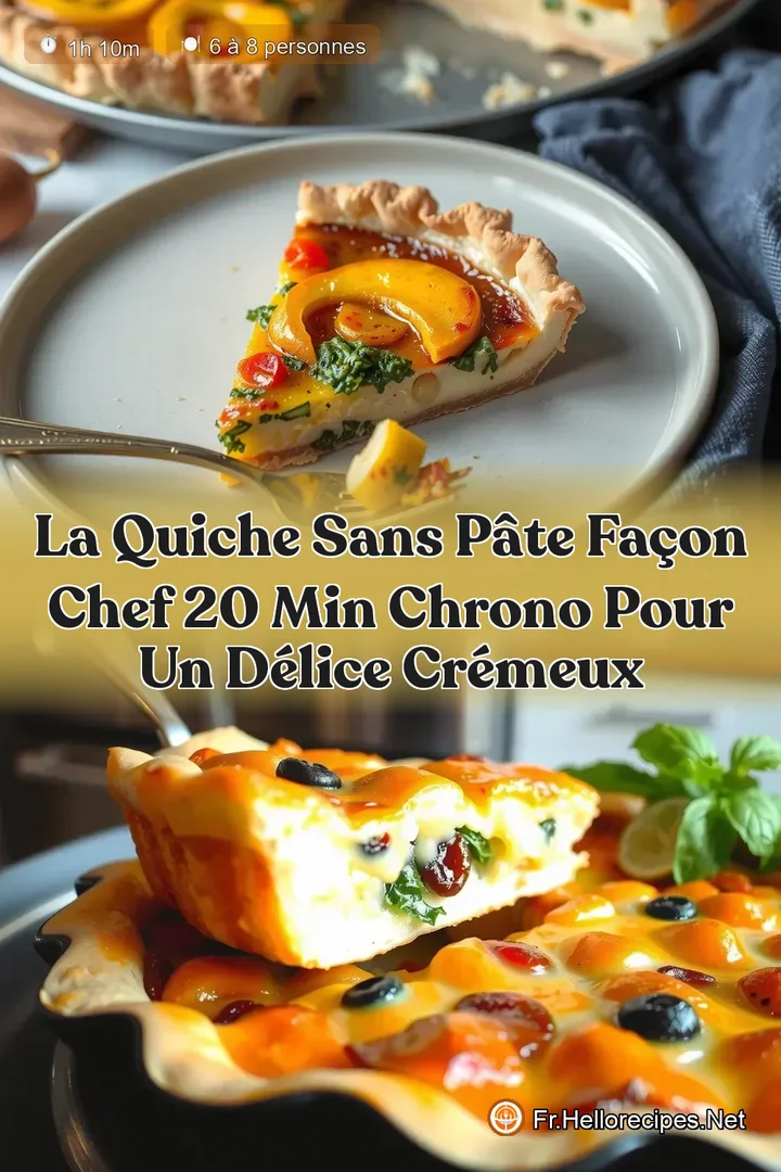 La Quiche sans Pâte Façon Chef 20 Min Chrono pour un Délice Crémeux