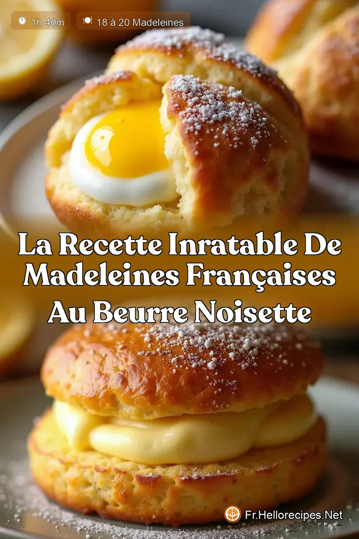 La Recette Inratable de Madeleines Françaises au Beurre Noisette