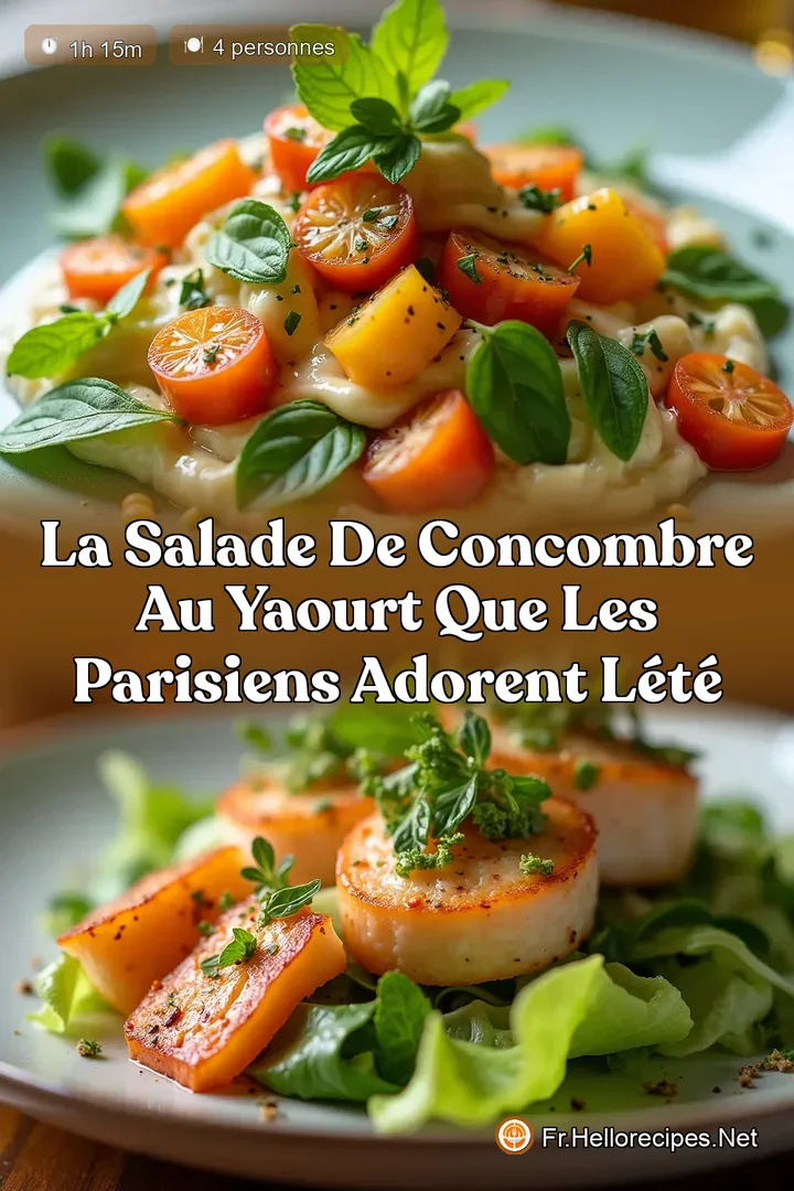 La Salade de Concombre au Yaourt que les Parisiens Adorent lÉté