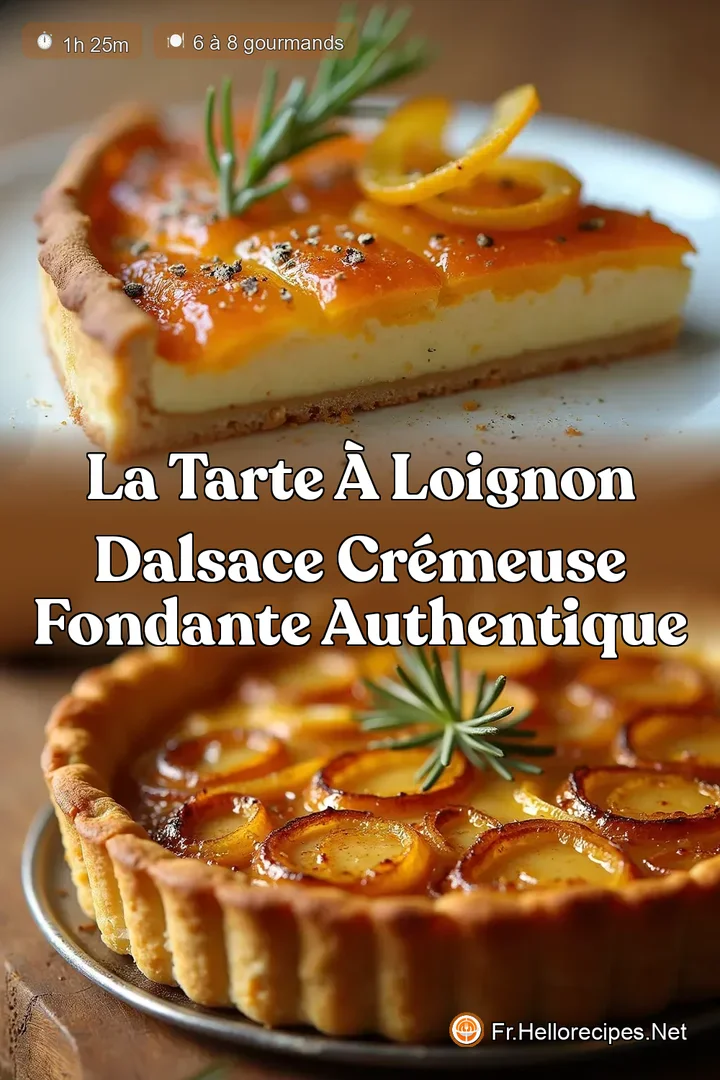 La Tarte à lOignon dAlsace Crémeuse Fondante Authentique