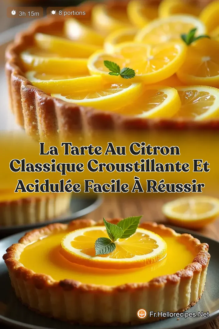 La Tarte au Citron Classique Croustillante et Acidulée Facile à Réussir