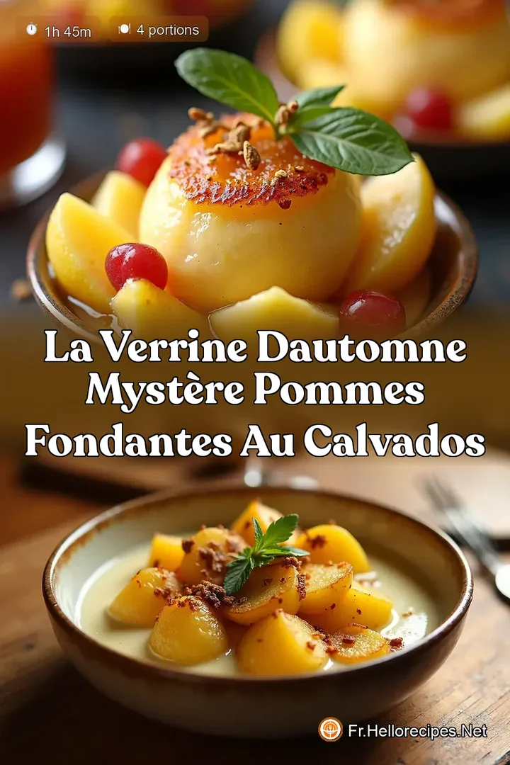 La Verrine dAutomne Mystère Pommes fondantes au Calvados
