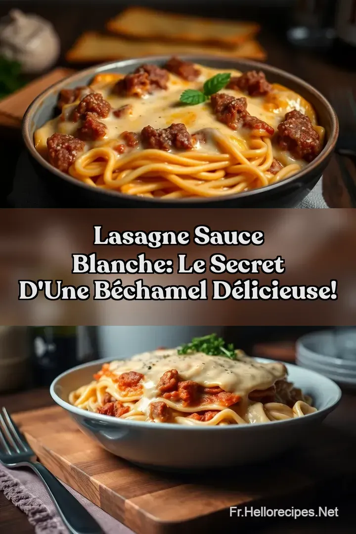Lasagne Sauce Blanche: Le Secret d' une Béchamel Délicieuse! : ÉPINGLER POUR PLUS TARD Lasagne Sauce Blanche: Le Secret d' une Béchamel Délicieuse!