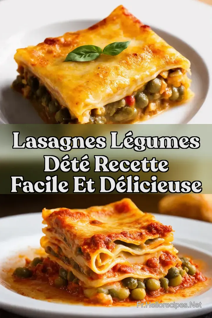 Lasagnes L&eacute;gumes d&Eacute;t&eacute; Recette Facile et D&eacute;licieuse