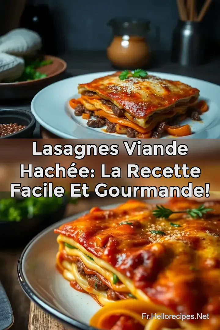 Lasagnes Viande Hachée: La Recette Facile et Gourmande! : ÉPINGLER POUR PLUS TARD Lasagnes Viande Hachée: La Recette Facile et Gourmande!