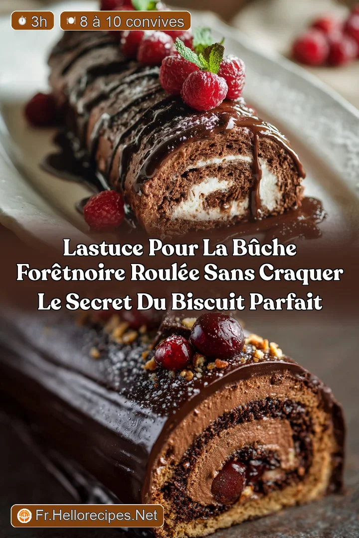 LAstuce pour la B&ucirc;che For&ecirc;tNoire roul&eacute;e sans craquer Le Secret du Biscuit Parfait