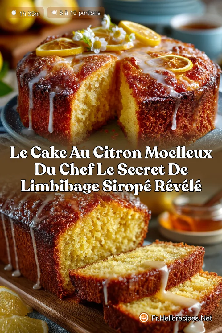 Le Cake au Citron Moelleux du Chef Le Secret de lImbibage Siropé Révélé