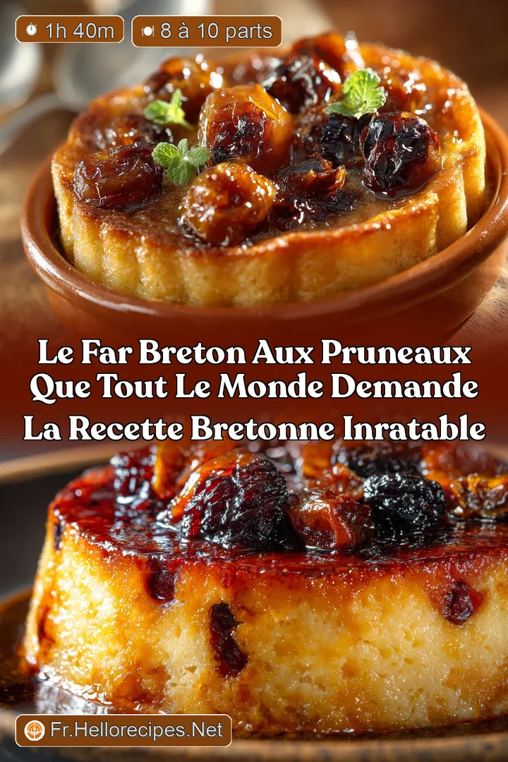Le Far Breton aux Pruneaux que tout le monde demande la recette bretonne inratable