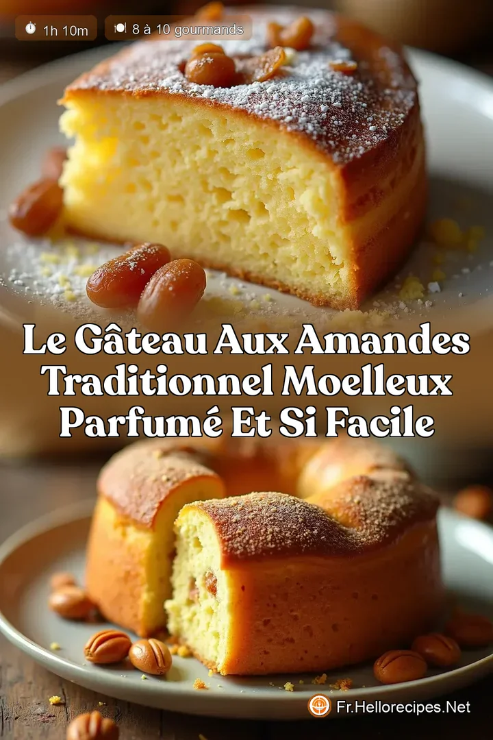 Le Gâteau aux Amandes Traditionnel Moelleux Parfumé et Si Facile