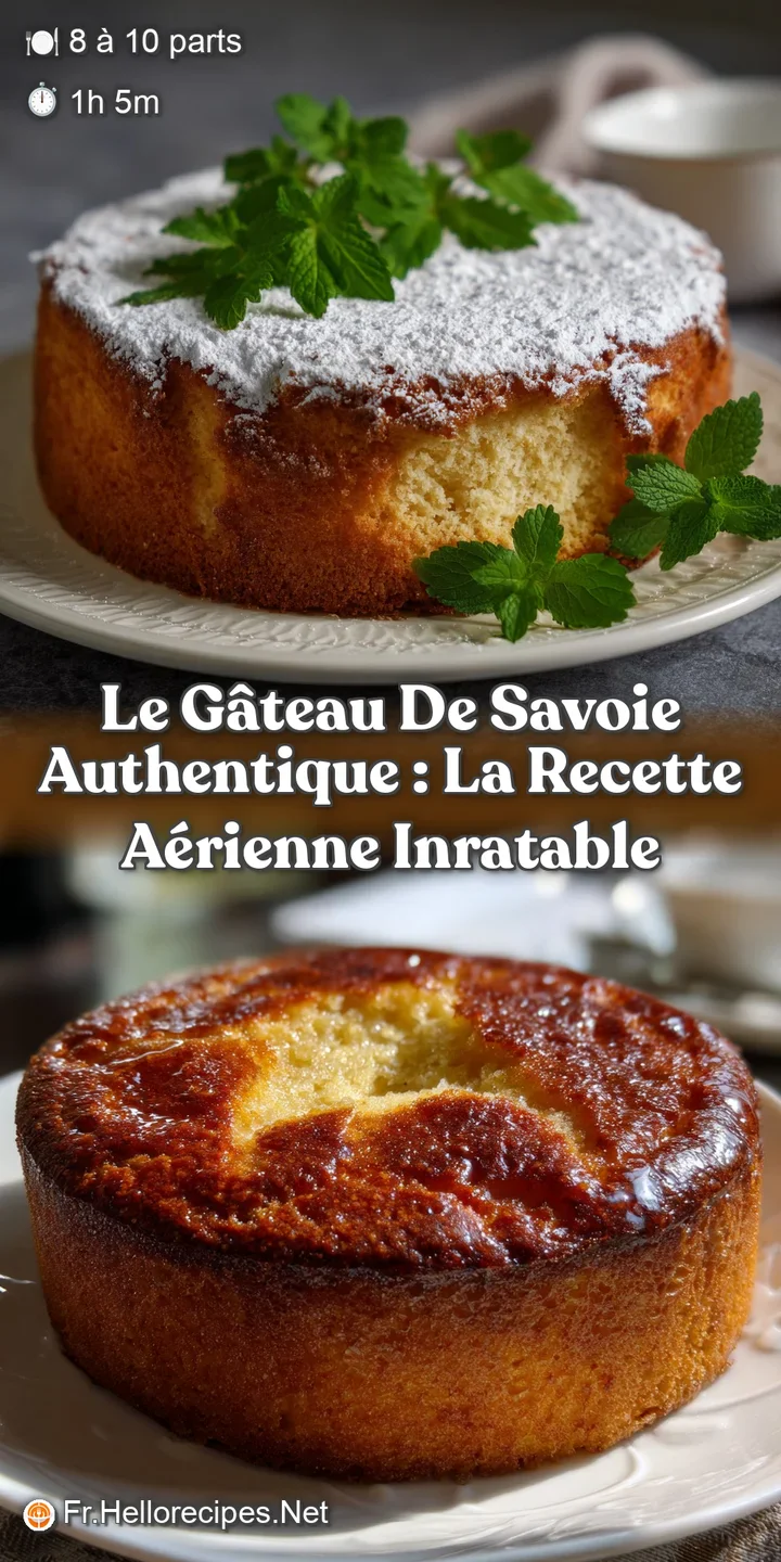 Le G&acirc;teau de Savoie Authentique : La Recette A&eacute;rienne Inratable