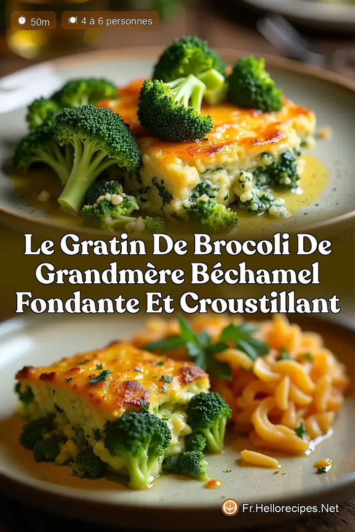 Le Gratin de Brocoli de GrandMère Béchamel Fondante et Croustillant