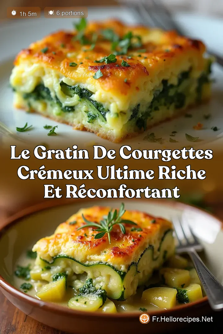 Le Gratin de Courgettes Crémeux Ultime Riche et Réconfortant