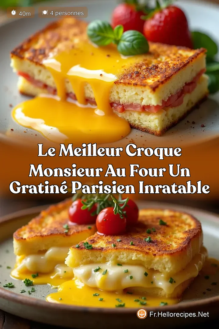 Le Meilleur Croque Monsieur au Four Un Gratiné Parisien Inratable