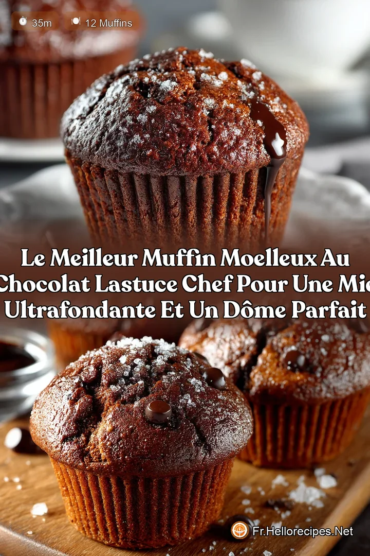 Le Meilleur Muffin moelleux au chocolat Lastuce Chef pour une mie ultrafondante et un dôme parfait