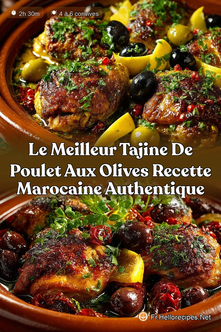 Le Meilleur Tajine de Poulet aux Olives Recette Marocaine Authentique