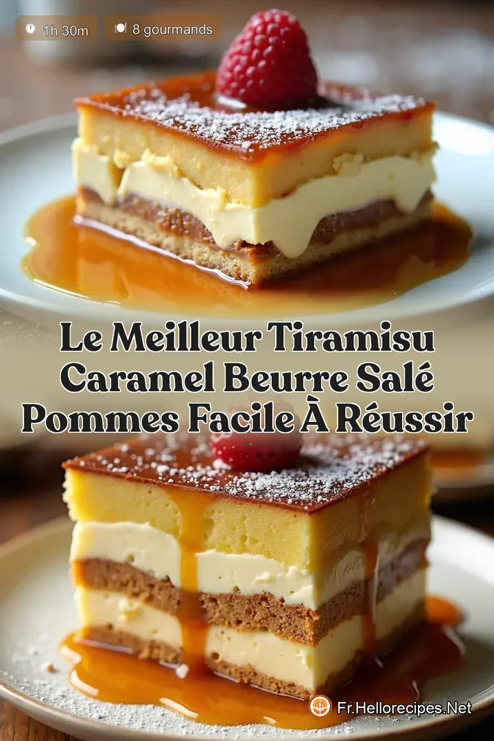 Le Meilleur Tiramisu Caramel Beurre Salé Pommes Facile à Réussir