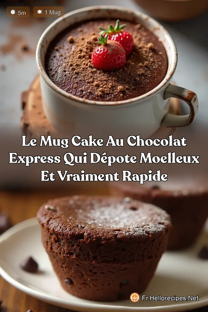 Le Mug Cake au Chocolat Express Qui Dépote Moelleux et Vraiment Rapide