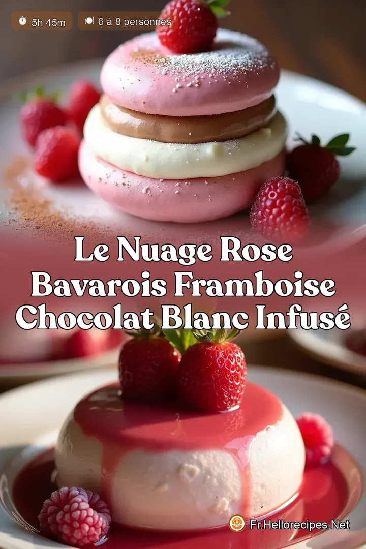 Le Nuage Rose Bavarois Framboise Chocolat Blanc Infusé