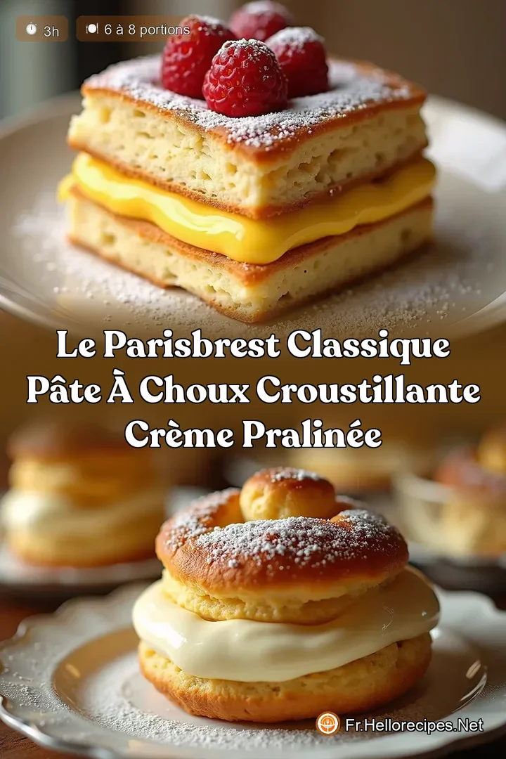 Le ParisBrest Classique Pâte à Choux Croustillante Crème Pralinée