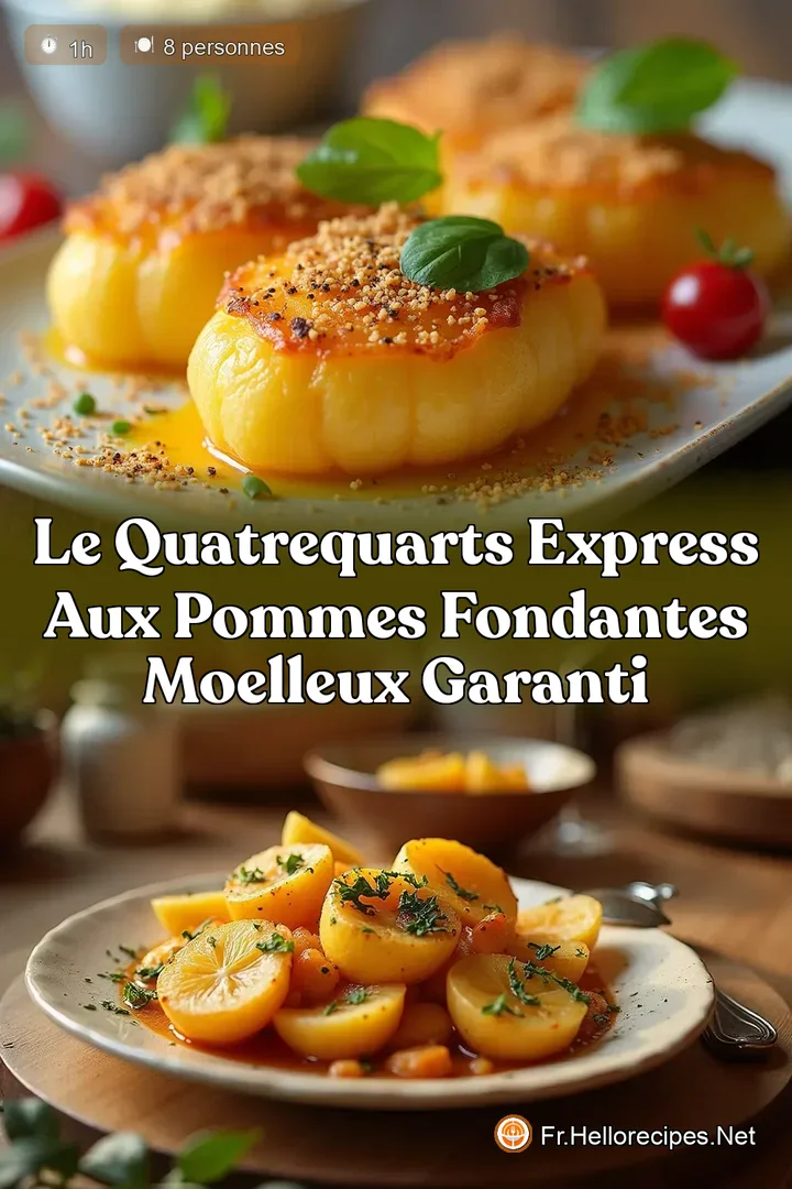 Le QuatreQuarts Express aux Pommes Fondantes Moelleux Garanti