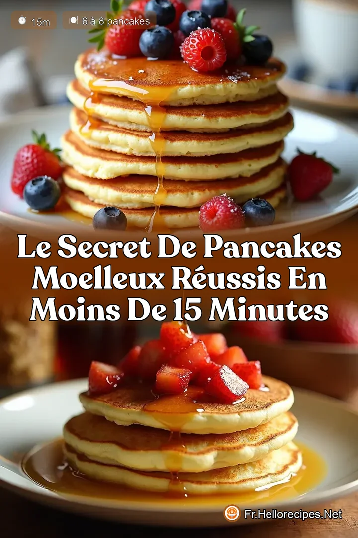 Le Secret de Pancakes Moelleux Réussis en Moins de 15 Minutes
