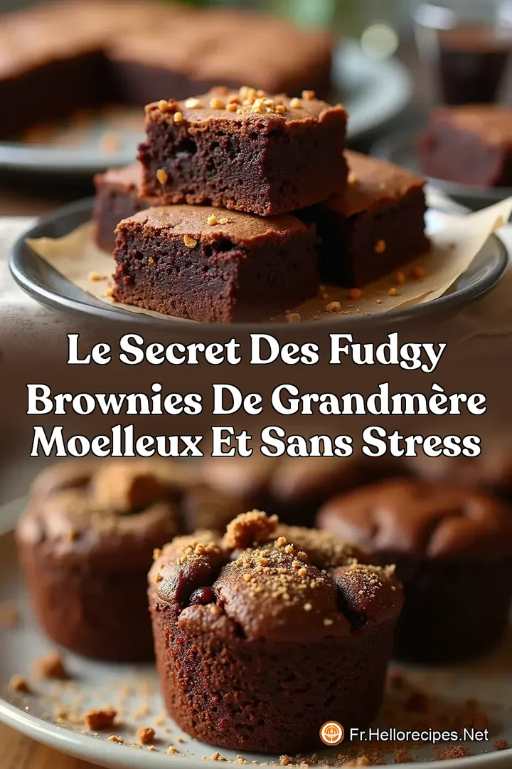 Le Secret des Fudgy Brownies de GrandMère Moelleux et Sans Stress
