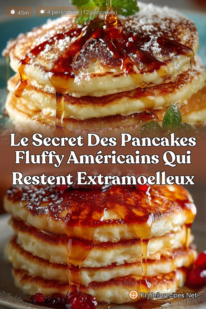 Le secret des Pancakes Fluffy am&eacute;ricains qui restent extramoelleux