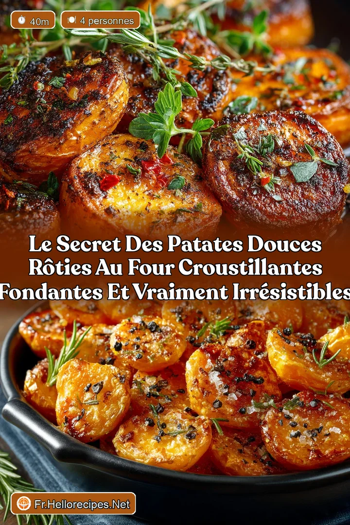 Le secret des patates douces r&ocirc;ties au four Croustillantes fondantes et vraiment irr&eacute;sistibles