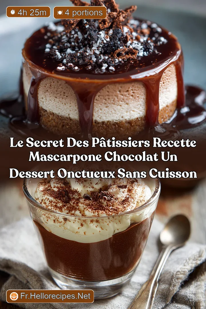 Le Secret des P&acirc;tissiers Recette Mascarpone Chocolat Un Dessert Onctueux Sans Cuisson