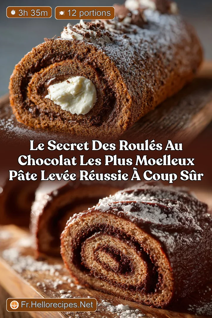 Le secret des Roul&eacute;s au chocolat les plus moelleux P&acirc;te lev&eacute;e r&eacute;ussie &agrave; coup s&ucirc;r