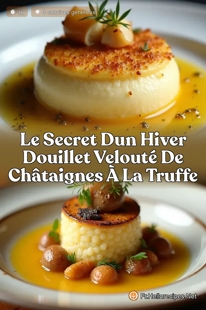 Le Secret dun Hiver Douillet Velouté de Châtaignes à la Truffe