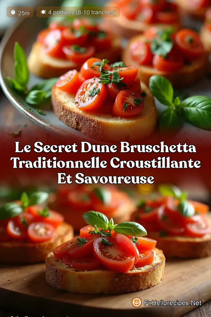 Le Secret dune Bruschetta Traditionnelle Croustillante et Savoureuse