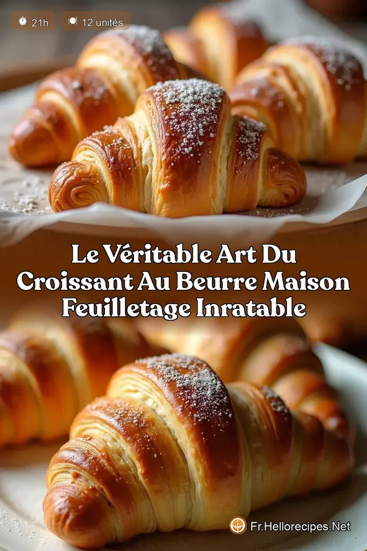 Le Véritable Art du Croissant au Beurre Maison Feuilletage Inratable
