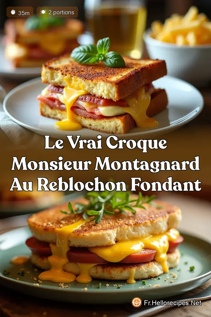 Le Vrai Croque Monsieur Montagnard au Reblochon Fondant