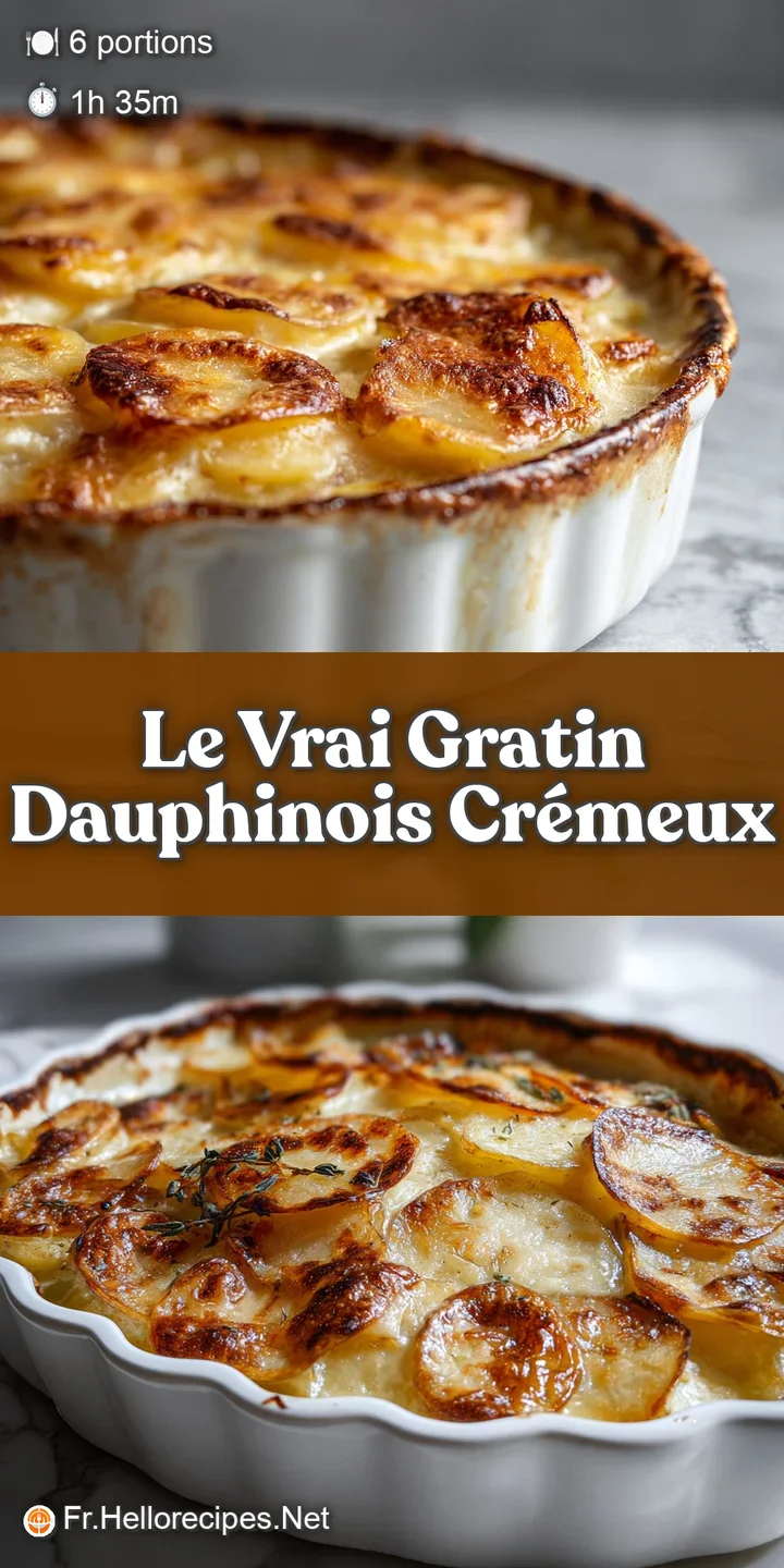 Close-up of bubbling, creamy potato gratin with slight browning; hints of nutmeg and garlic aroma visually suggested.