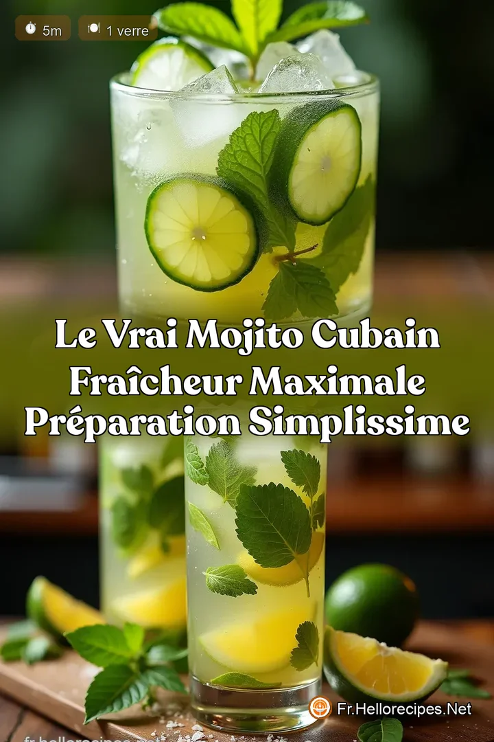 Le Vrai Mojito Cubain Fra&icirc;cheur Maximale Pr&eacute;paration Simplissime