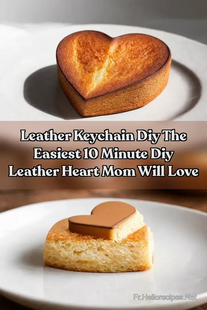 Leather Keychain DIY The Easiest 10 Minute DIY Leather Heart Mom Will Love