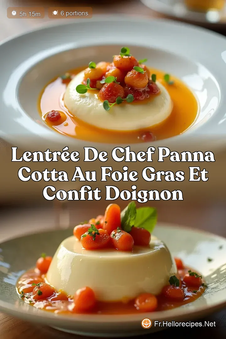LEntrée de Chef Panna Cotta au Foie Gras et Confit dOignon