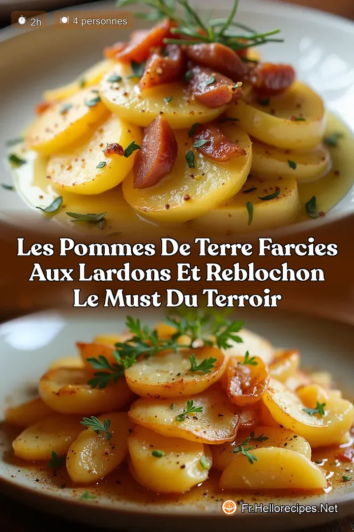 Les Pommes de Terre Farcies aux Lardons et Reblochon Le Must du Terroir
